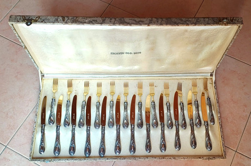 Teiliges antikes besteckset - 24-teiliges,