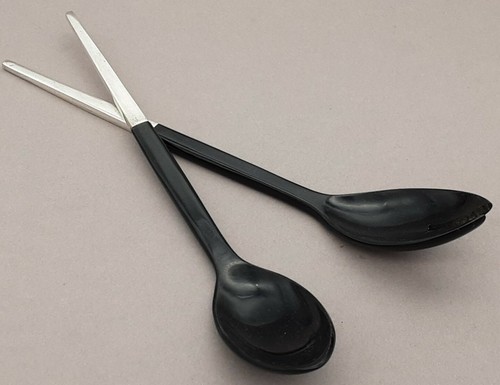 Salatbesteck acryl 925er - salatbesteck,