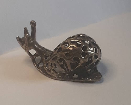 Figur schnecke silber - figur,