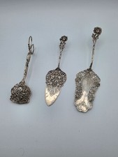 Silber Tortenheber und Zange