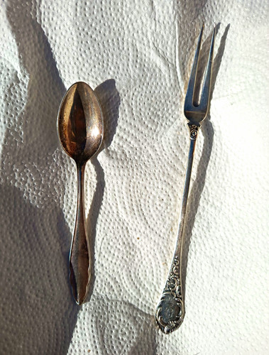 Silber 62g kuchengabel aus - 62g,