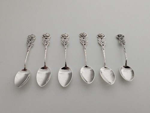Moccalöffel 800er silber - ,