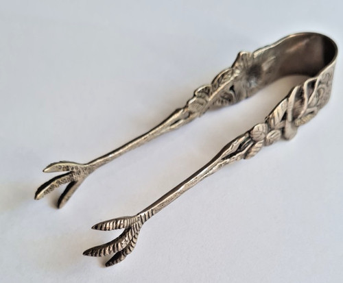 Zuckerzange 800er silber - zuckerzange,